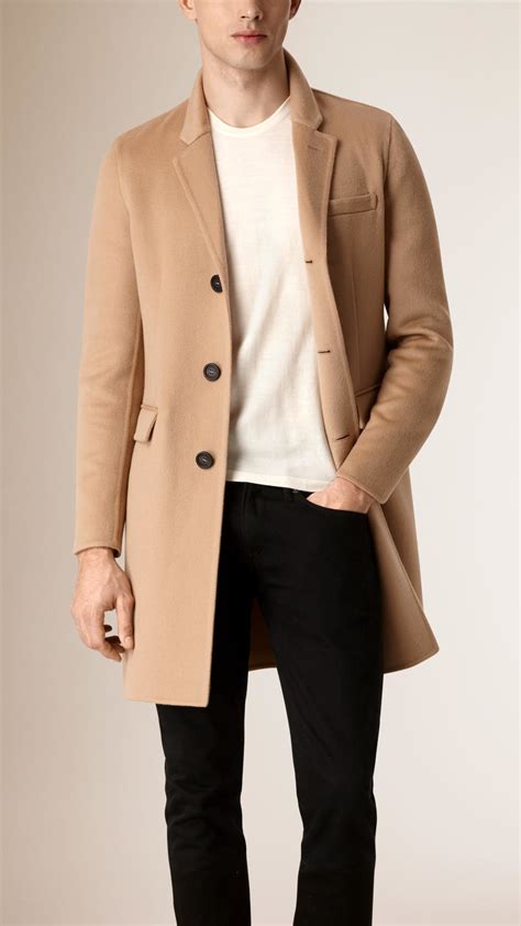 burberry mens camel hair coat|Wool Cashmere Tailored Coat in Camel .